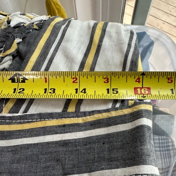 J Crew Sylvan Halter Dress Backless Striped Ruffles Linen cotton size 14… - Picture 13 of 16